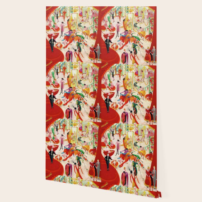 'Spring Sale Soireé at Bendels' Jazz Age New York City Portrait by Florine Stettheimer Wallpaper Gallery Image 2