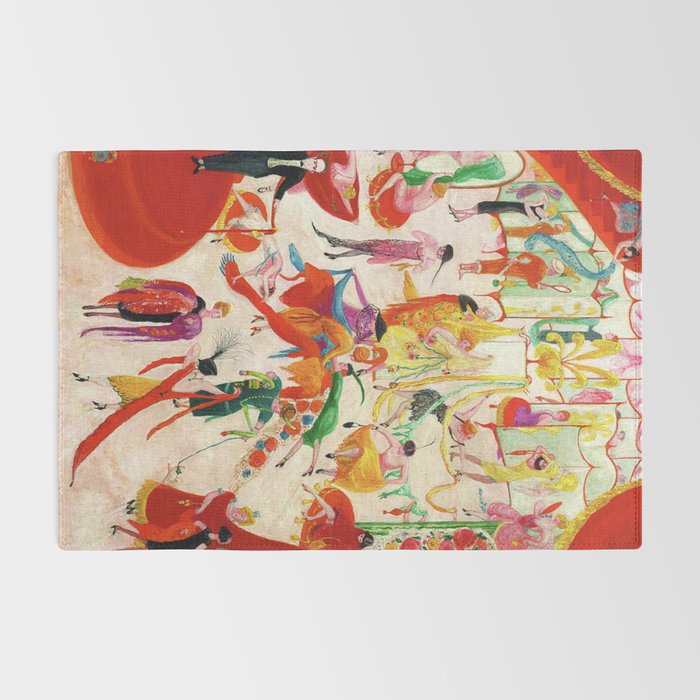 'Spring Sale Soireé at Bendels' Jazz Age New York City Portrait by Florine Stettheimer Rug Gallery Image 2