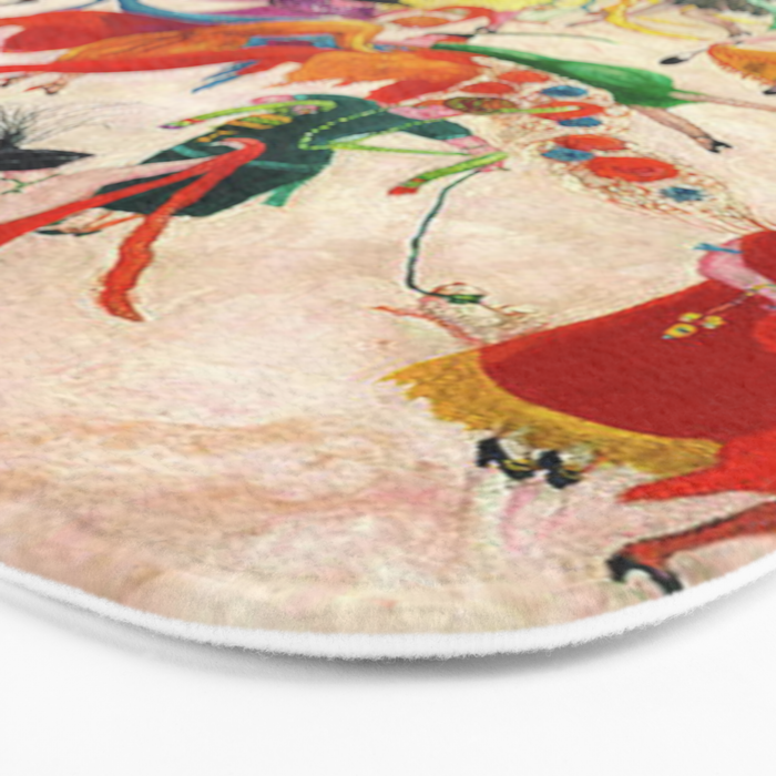 'Spring Sale Soireé at Bendels' Jazz Age New York City Portrait by Florine Stettheimer Bath Mat Gallery Image 3