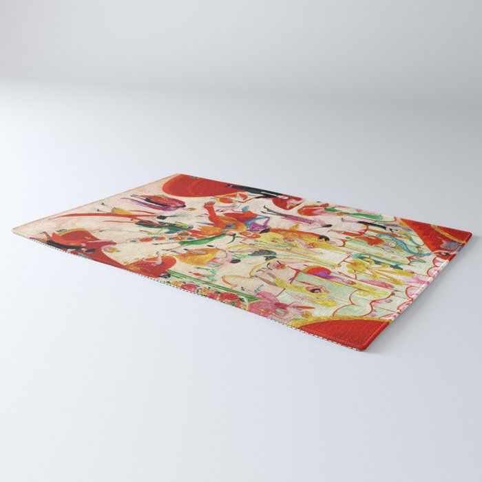 'Spring Sale Soireé at Bendels' Jazz Age New York City Portrait by Florine Stettheimer Rug Gallery Image 3