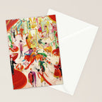 'Spring Sale Soireé at Bendels' Jazz Age New York City Portrait by Florine Stettheimer Stationery Card Gallery Image 2