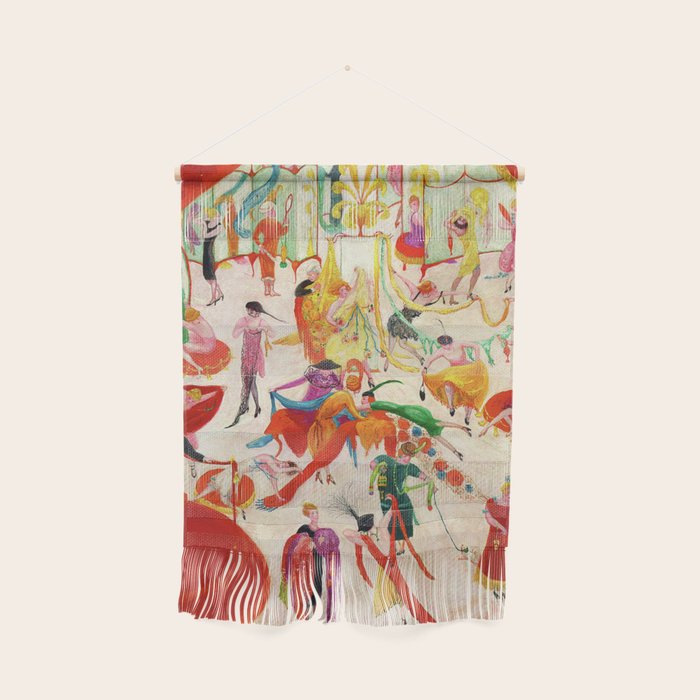 'Spring Sale Soireé at Bendels' Jazz Age New York City Portrait by Florine Stettheimer Wall Hanging Gallery Image 1