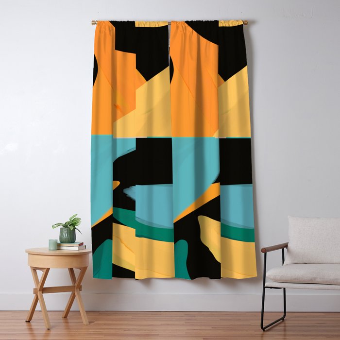 Modern Abstraction 7 Window Curtain Gallery Image 1