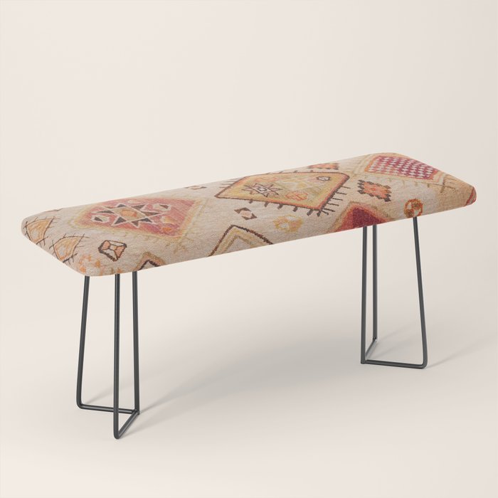 Traditional Oriental Desert Bohemian Moroccan Style  Bench Gallery Image 1