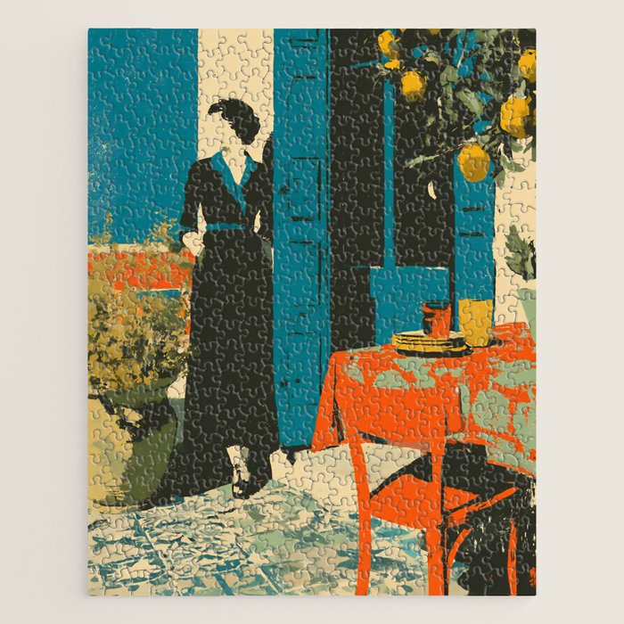 Cozy Morning on the Terrace Jigsaw Puzzle Gallery Image 1