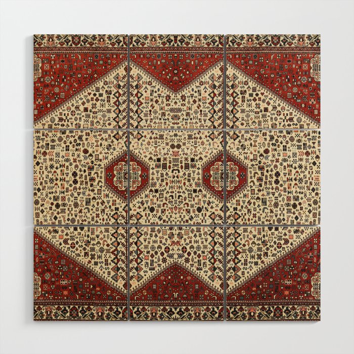 Bohemian Oriental Design E15 Wood Wall Art Gallery Image 1