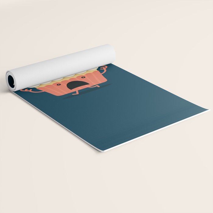 Cupcake on fire Yoga Mat Gallery Image 2