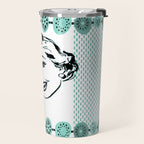 Mid-Century Modern Art Cocktail Teal Travel Mug Gallery Image 2