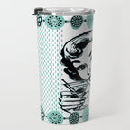 Mid-Century Modern Art Cocktail Teal Travel Mug Gallery Image 3