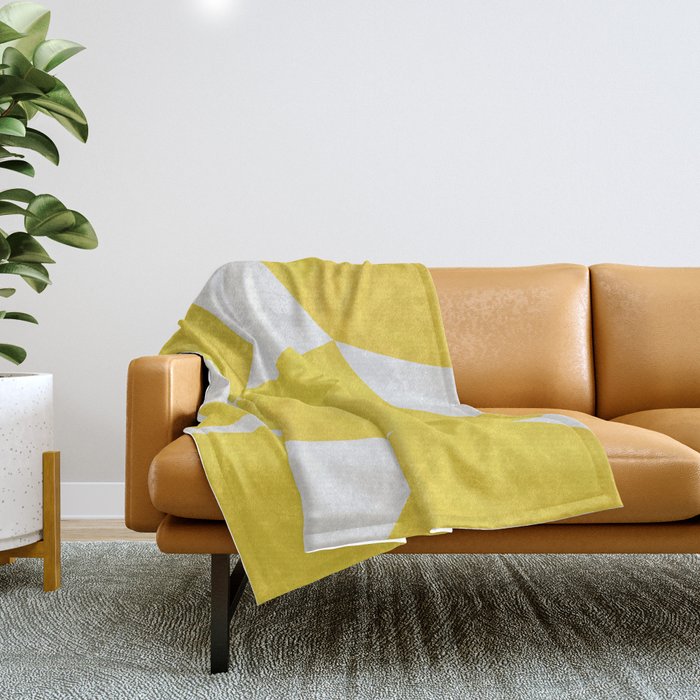 Close to Yellow 02 Throw Blanket Gallery Image 1