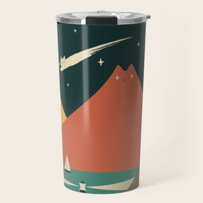 Cat Landscape 130 Travel Mug Gallery Image 1