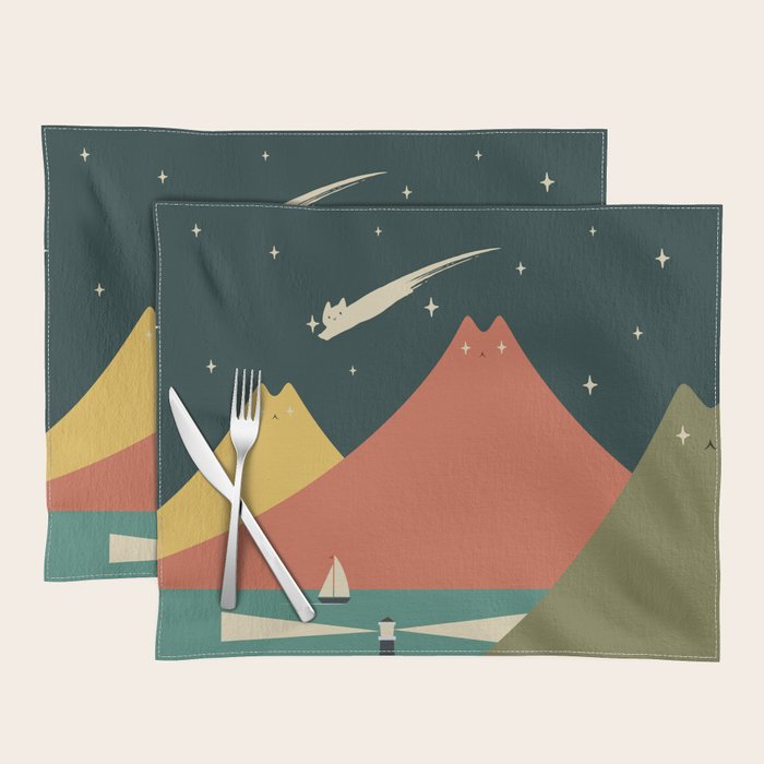 Cat Landscape 130 Placemat Gallery Image 1