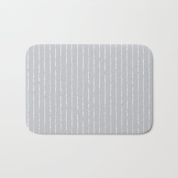 Lines II (Ultimate Gray) Bath Mat Gallery Image 1