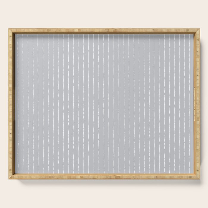 Lines II (Ultimate Gray) Serving Tray Gallery Image 1
