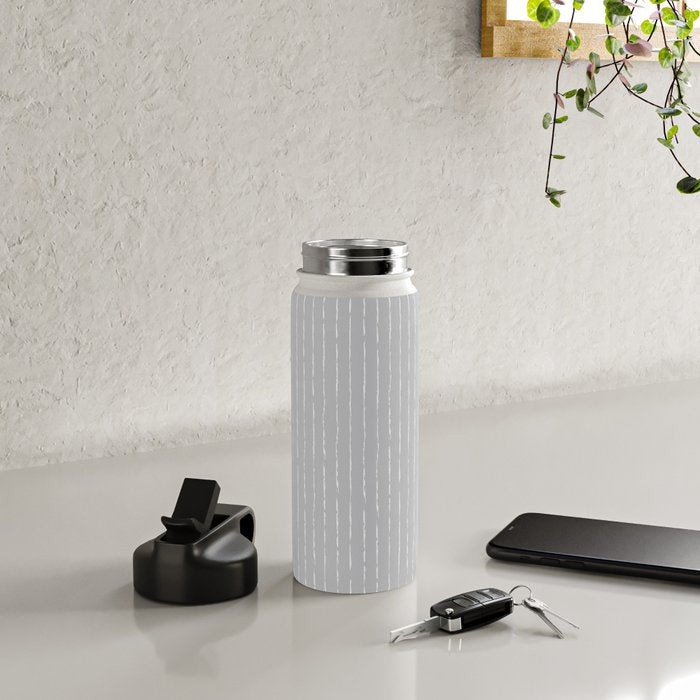 Lines II (Ultimate Gray) Water Bottle Gallery Image 4
