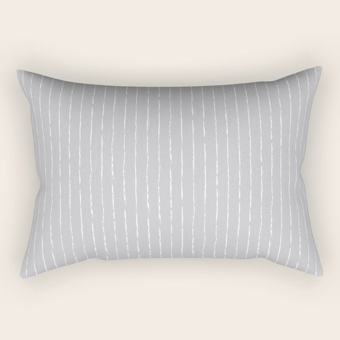 Lines II (Ultimate Gray) Rectangular Pillow Gallery Image 2