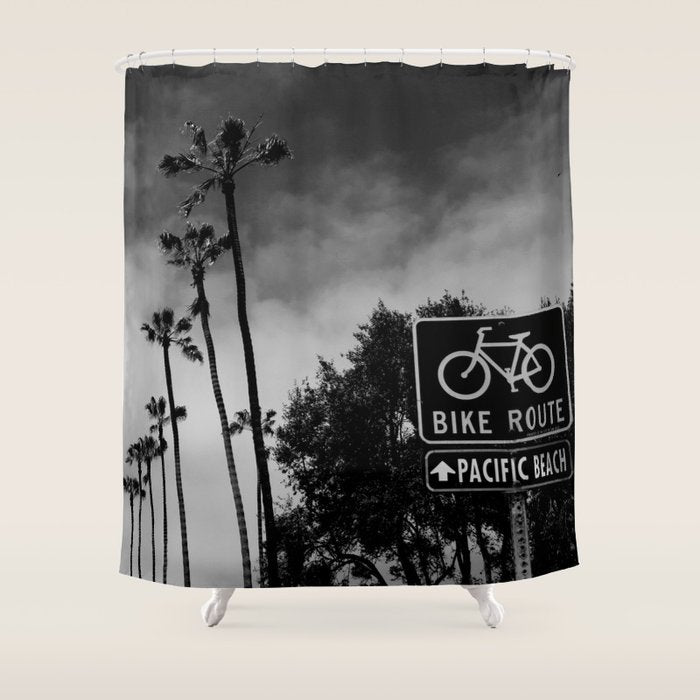 Pacific Beach California Shower Curtain Gallery Image 1