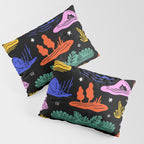 Colorful nature landscape doodle pattern Pillow Sham Gallery Image 3