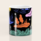 Colorful nature landscape doodle pattern Coffee Mug Gallery Image 4
