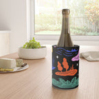 Colorful nature landscape doodle pattern Wine Chiller Gallery Image 4