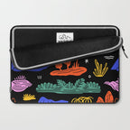 Colorful nature landscape doodle pattern Laptop Sleeve Gallery Image 2
