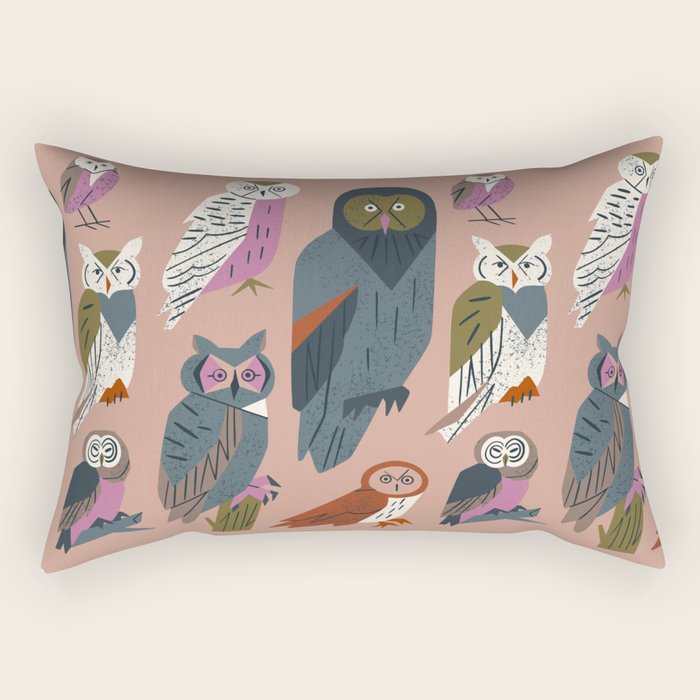 Owl Friends Rectangular Pillow Gallery Image 2