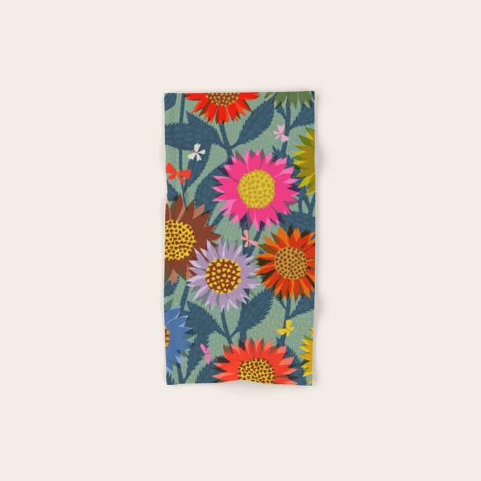 Sunflower Patch Bath Towel Gallery Image 1