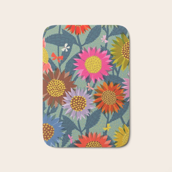 Sunflower Patch Bath Mat Gallery Image 1