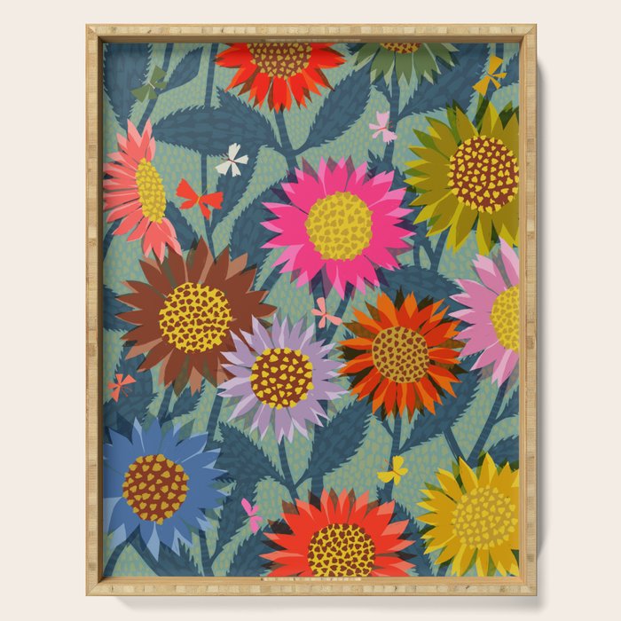 Sunflower Patch Serving Tray Gallery Image 1