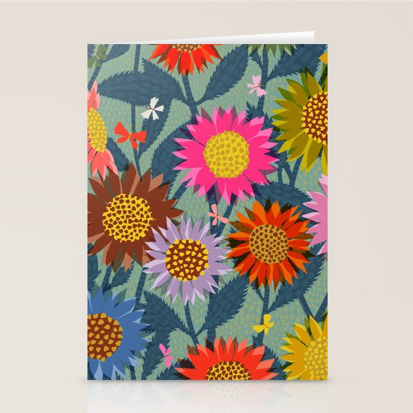 Sunflower Patch Stationery Card Gallery Image 1