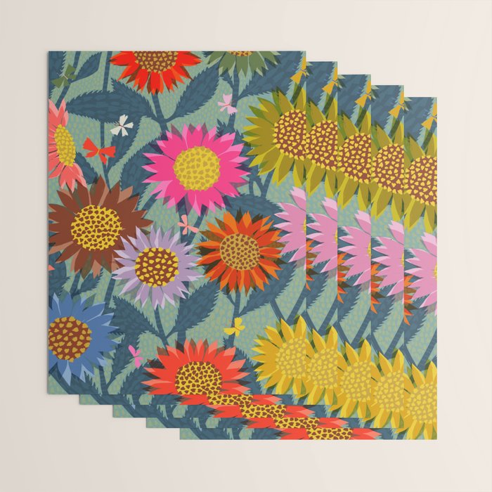 Sunflower Patch Wrapping Paper Gallery Image 3