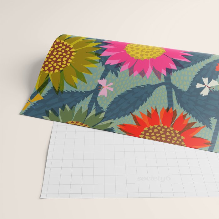 Sunflower Patch Wrapping Paper Gallery Image 2