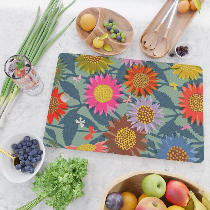 Sunflower Patch Cutting Board Gallery Image 2