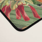 Tropical Eden Jungle on Black Vintage Print Desk Mat Gallery Image 4