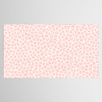 Modern ivory blush pink girly cheetah animal print pattern Tablecloth Gallery Image 2