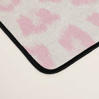 Modern ivory blush pink girly cheetah animal print pattern Desk Mat Gallery Image 4