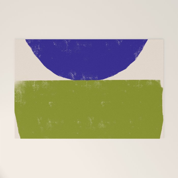 Blue and Green Objects Welcome Mat Gallery Image 1