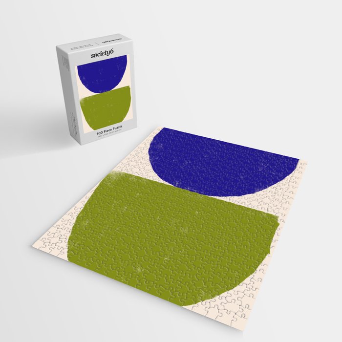 Blue and Green Objects Jigsaw Puzzle Gallery Image 2