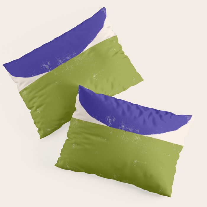 Blue and Green Objects Pillow Sham Gallery Image 3