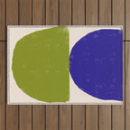 Blue and Green Objects Outdoor Rug Gallery Image 1