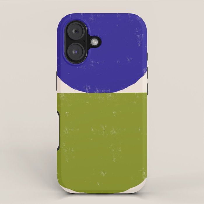 Blue and Green Objects iPhone Case Gallery Image 1