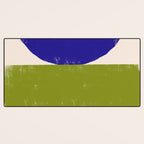 Blue and Green Objects Desk Mat Gallery Image 3