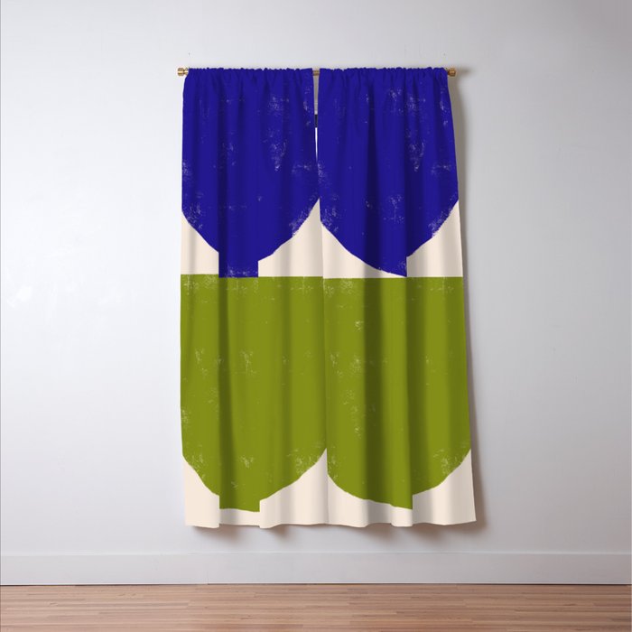 Blue and Green Objects Window Curtain Gallery Image 3