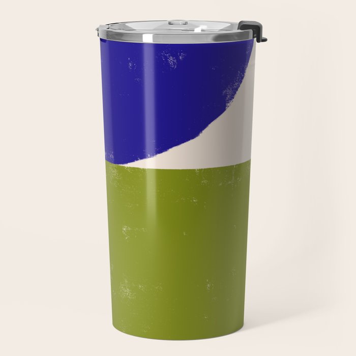 Blue and Green Objects Travel Mug Gallery Image 2