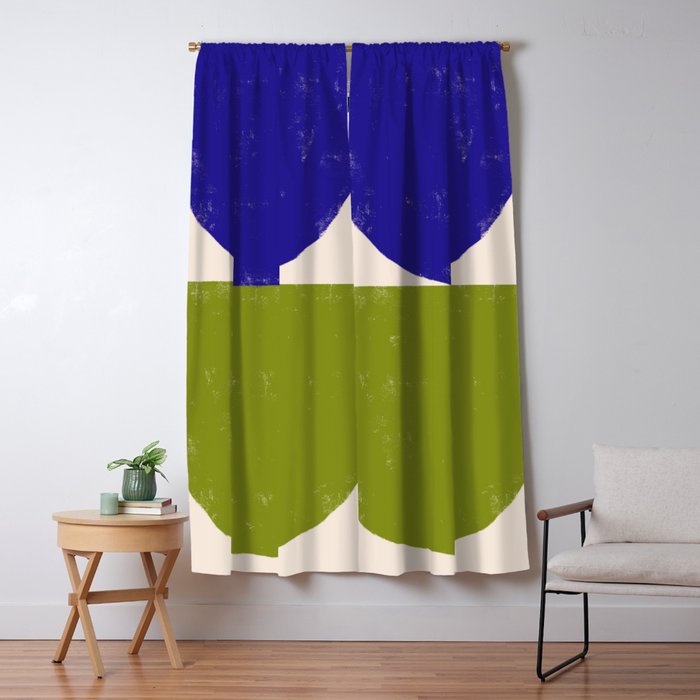 Blue and Green Objects Window Curtain Gallery Image 5