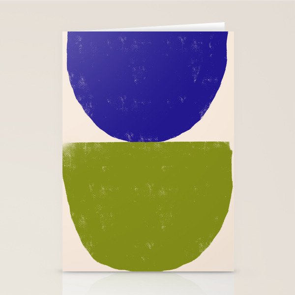 Blue and Green Objects Stationery Card Gallery Image 2