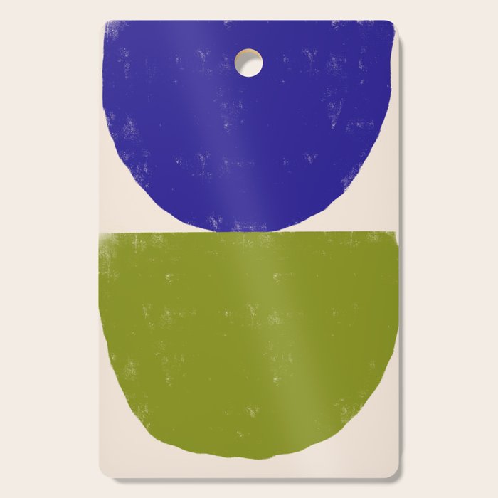 Blue and Green Objects Cutting Board Gallery Image 1