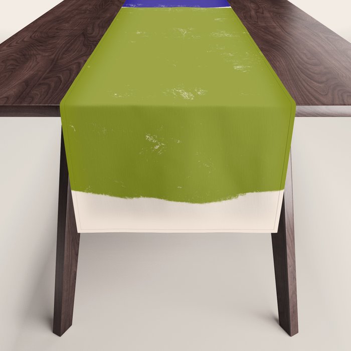 Blue and Green Objects Table Runner Gallery Image 1