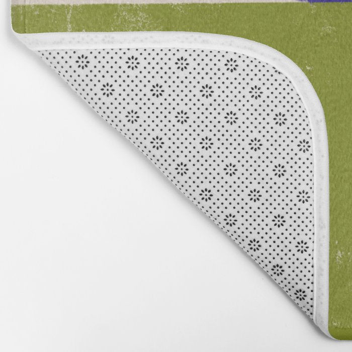 Blue and Green Objects Bath Mat Gallery Image 2