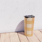 Orange Plaid Travel Mug Gallery Image 4
